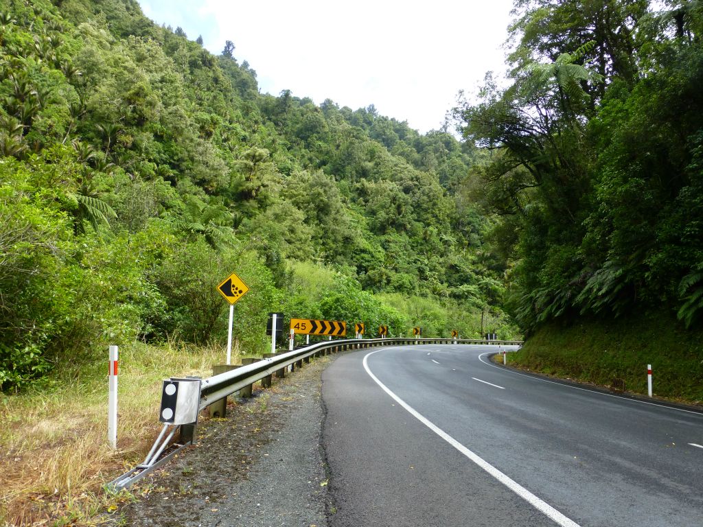 The drive north from Taranaki, through Awakino Gorge.