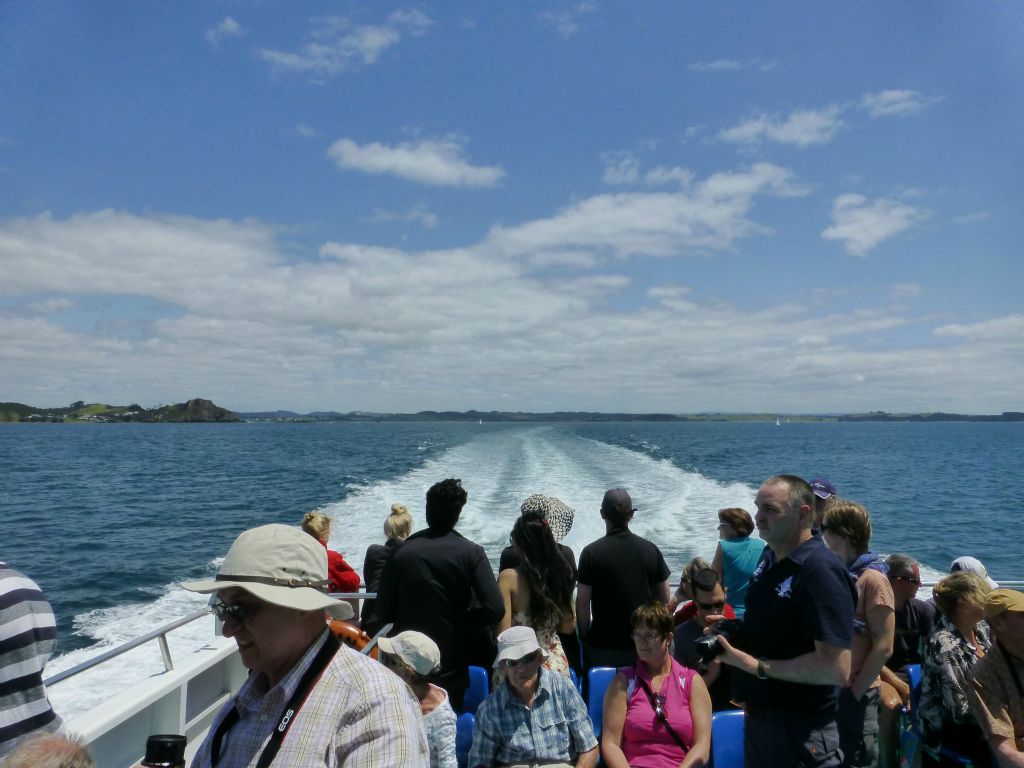 The renowned 'Hole in the Rock' cruise aboard Fullers.  Bay of Islands.