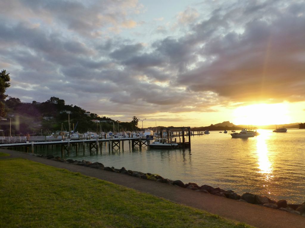 Beautiful sunset at Whangaroa Harbour.