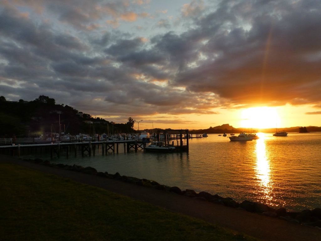 Beautiful sunset at Whangaroa Harbour.