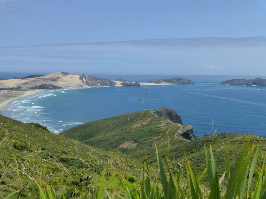 Just south-west of Cape Reinga is Cape Maria van Diemen.